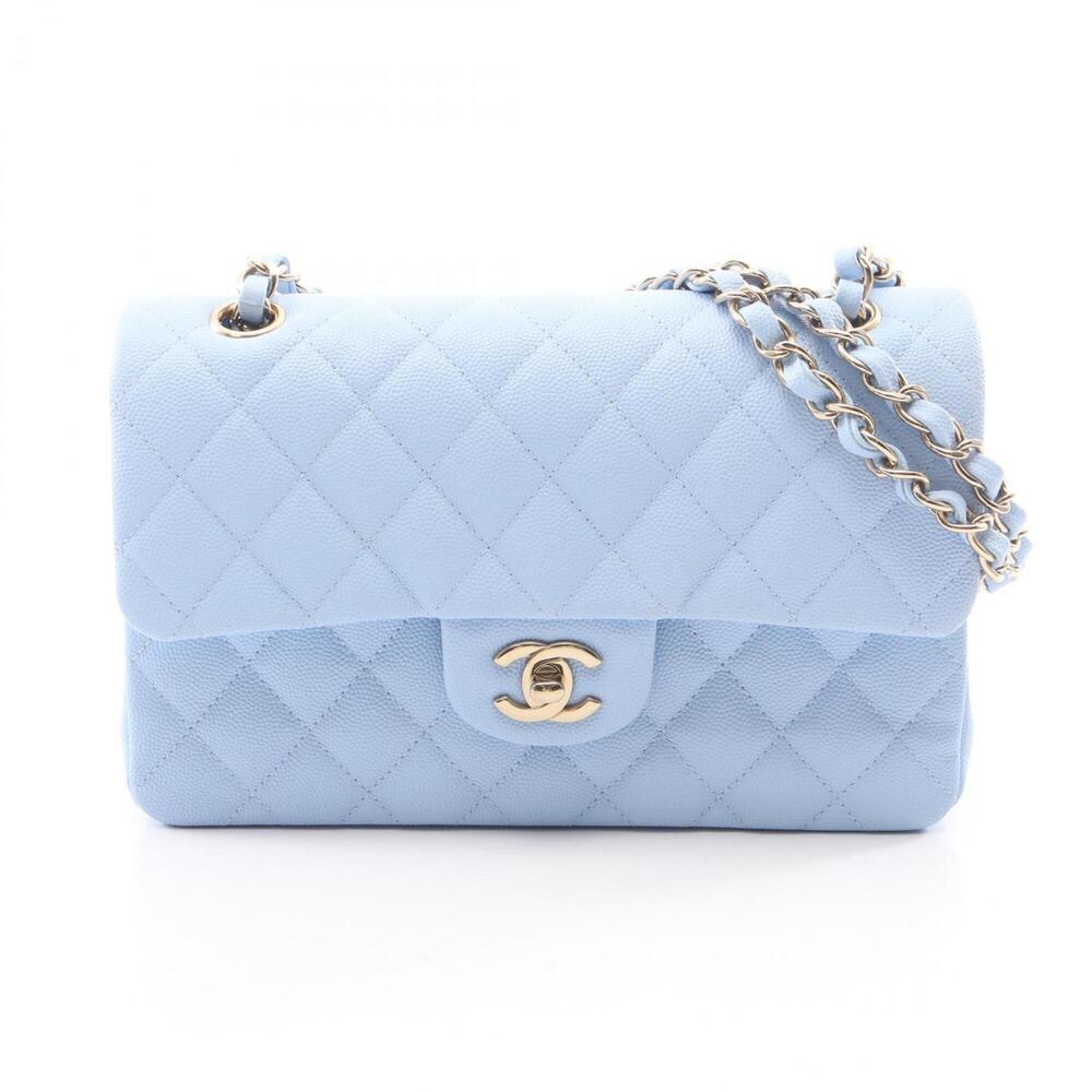 Chanel Matelassé Double Flap Shoulder Bag/Handbag, Caviar Leather (Grained Ca...